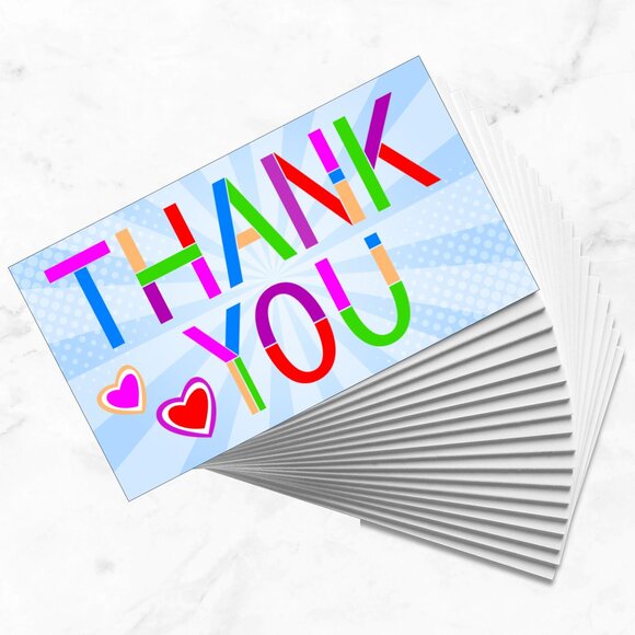 60 Thank You Cards 3.5" x 2" - Picture 2 of 4